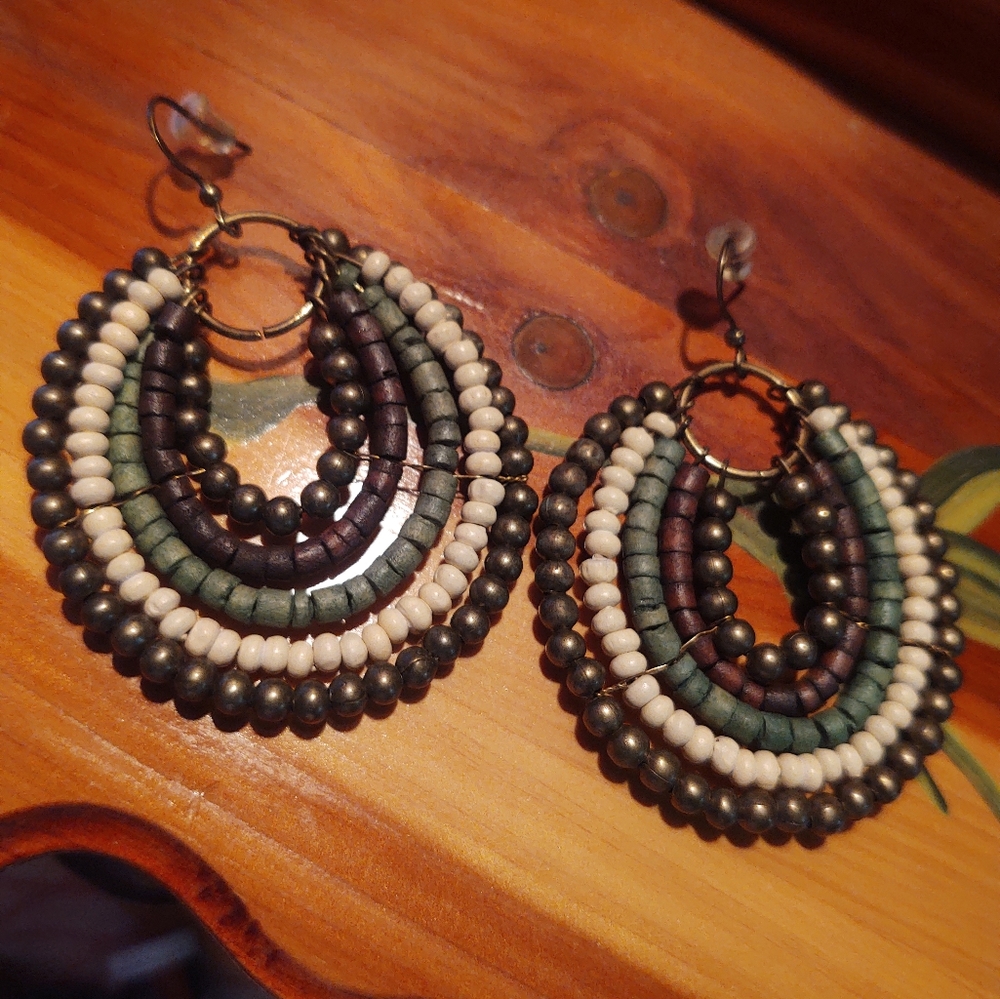 Vintage Beaded Earrings